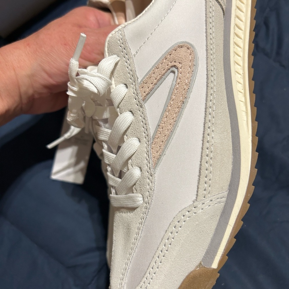 Tretorn Hailey Pink and Beige Sneakers